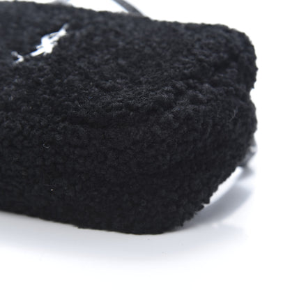 Saint Laurent Shearling Monogram Lou Belt Bag Black 10 of 10