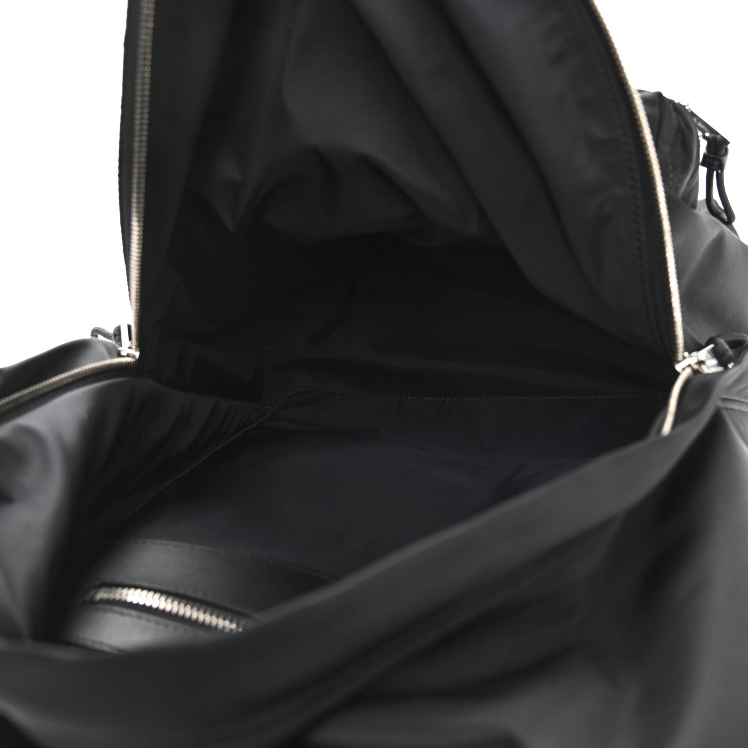 Burberry Nylon Logo Print Backpack Black 4 of 8