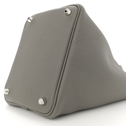 Hermes Taurillon Clemence Picotin Lock 18 PM Gris Meyer 10 of 11