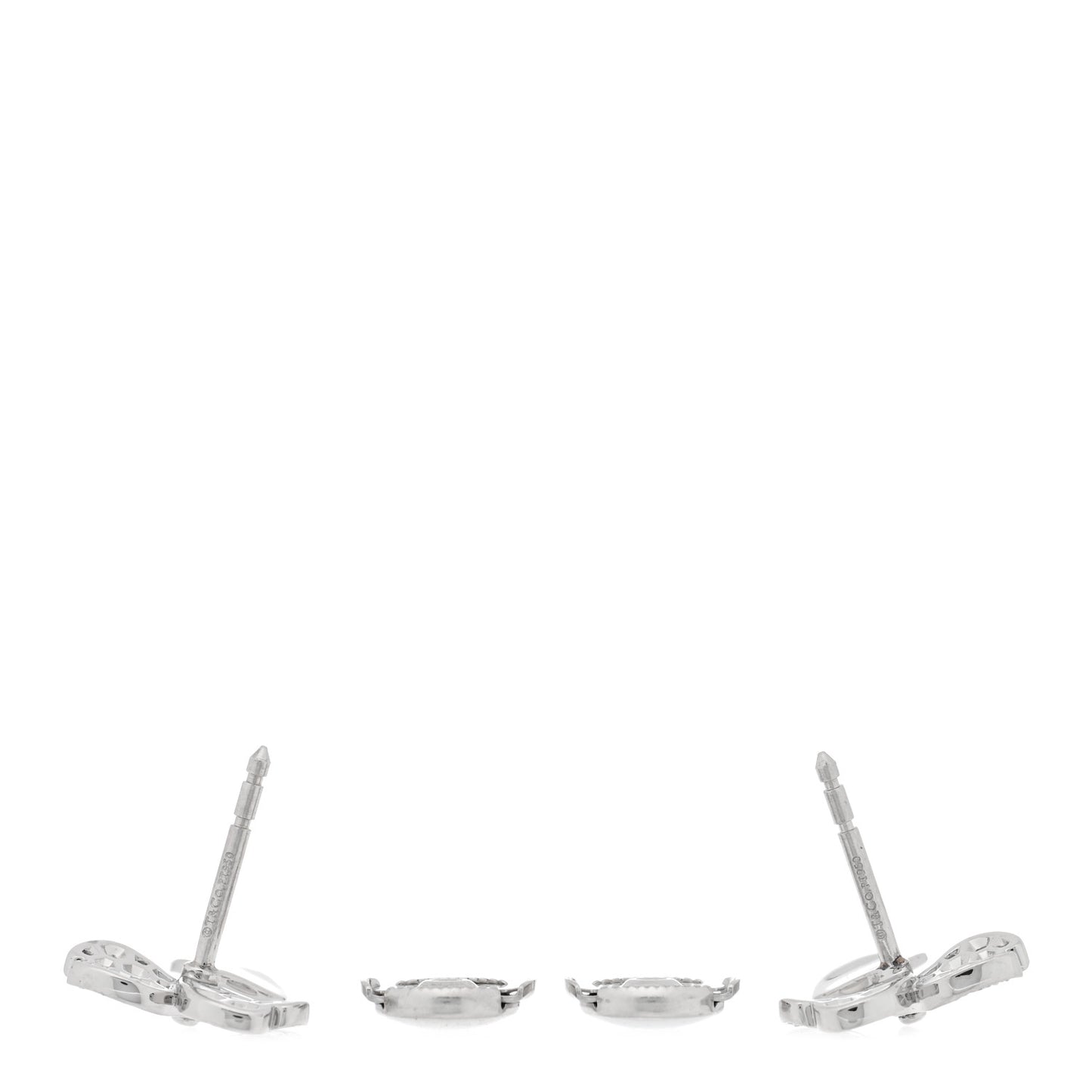 Platinum Diamond Paper Flowers Earrings