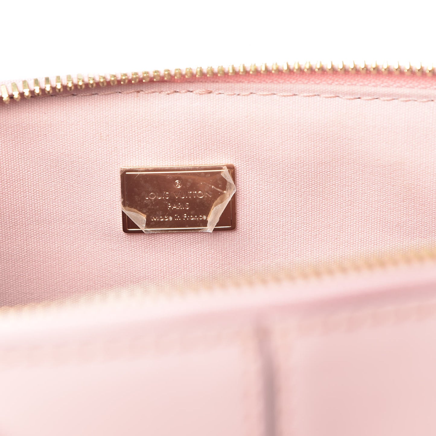 Patent Calfskin Miroir Tote Rose Ballerine