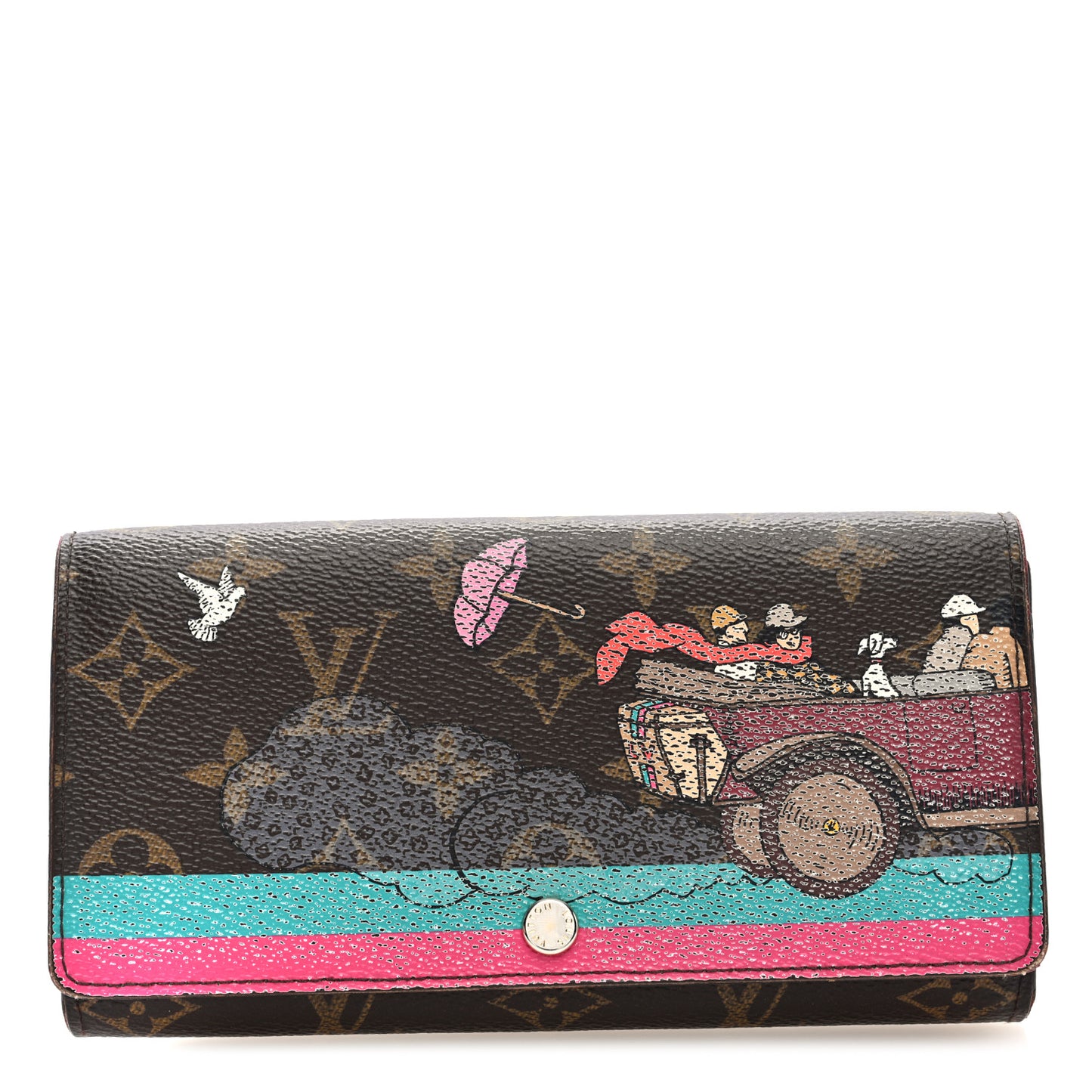 Monogram 2015 Christmas Animation Sarah Wallet Hibiscus