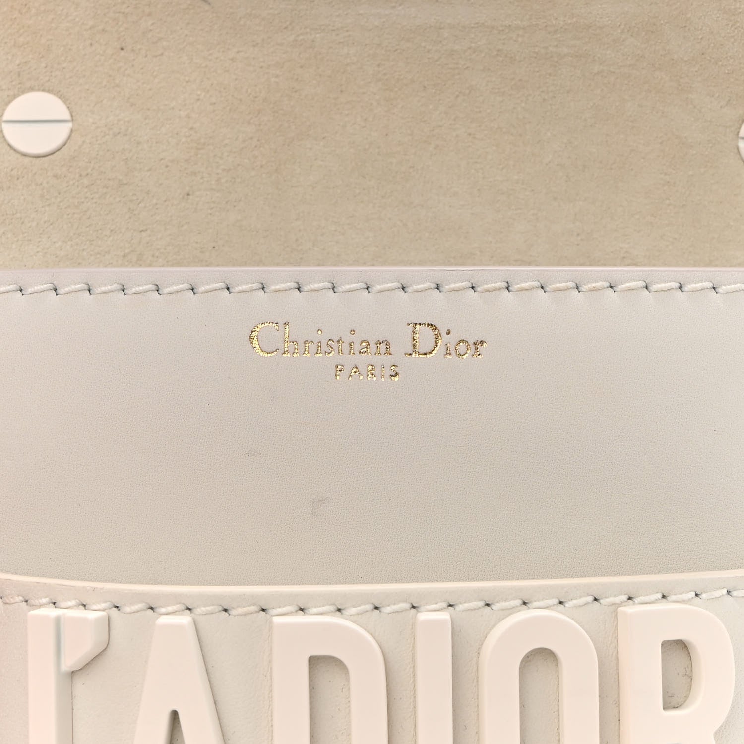 Christian Dior Ultra Matte Calfskin Mini J'Adior Chain Flap Bag White 6 of 9