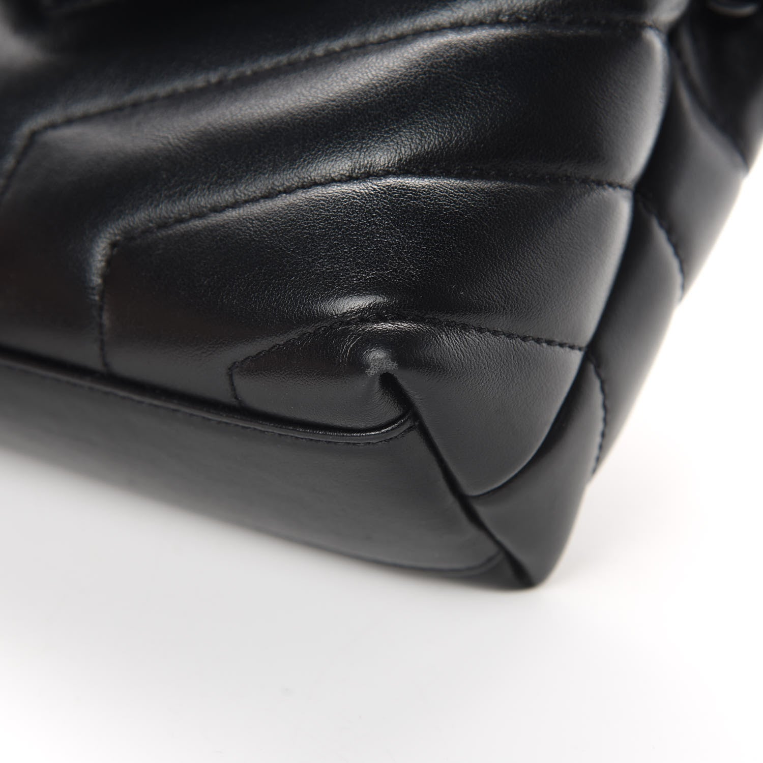 Saint Laurent Calfskin Y Quilted Monogram Toy Loulou Crossbody Bag Black 10 of 13
