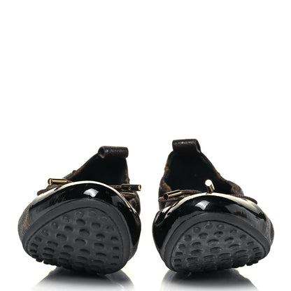 Louis Vuitton Monogram Flirty Ballerina Flats 40 Black 2 of 8