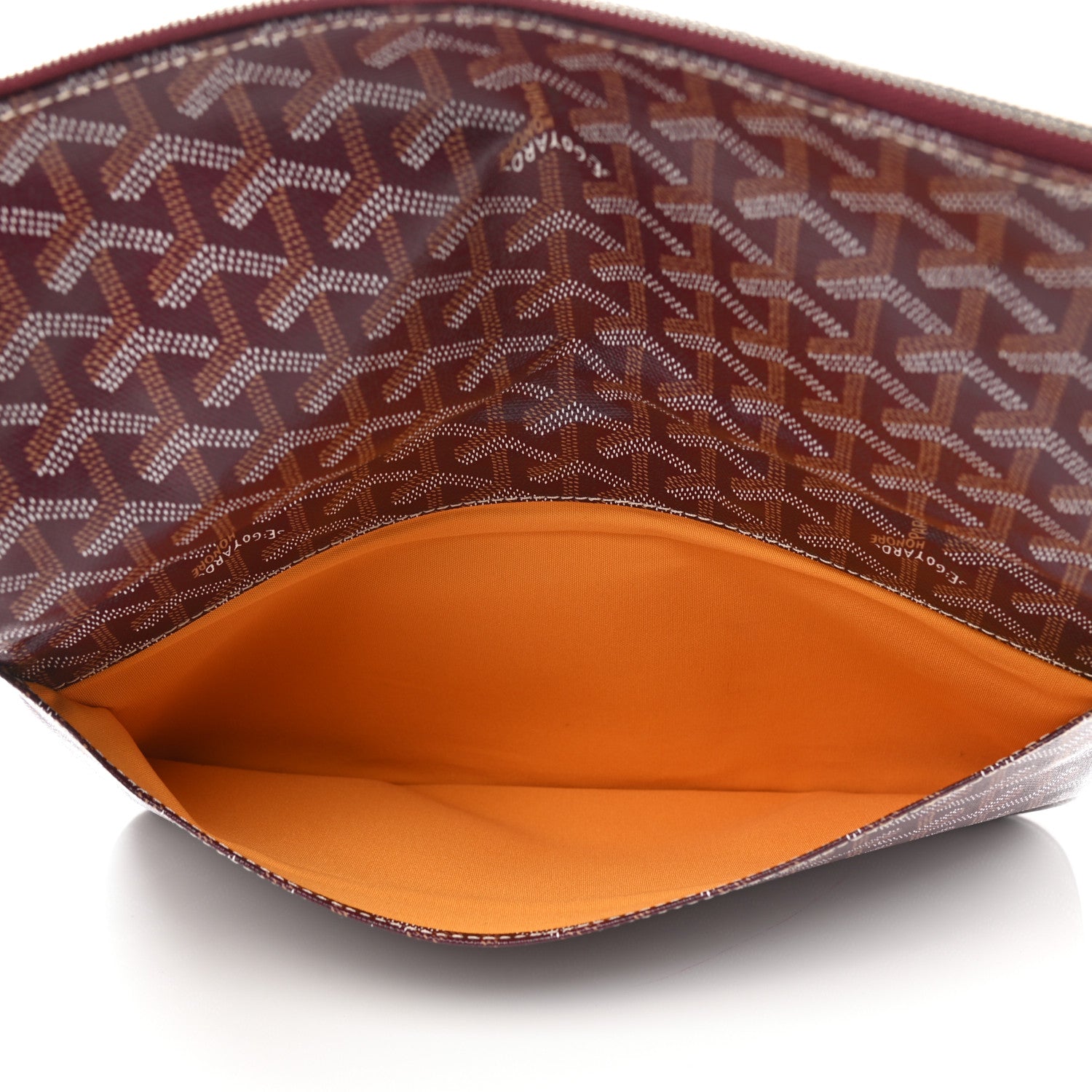 Goyard Goyardine Sainte Marie Soft Clutch Bordeaux 5 of 7