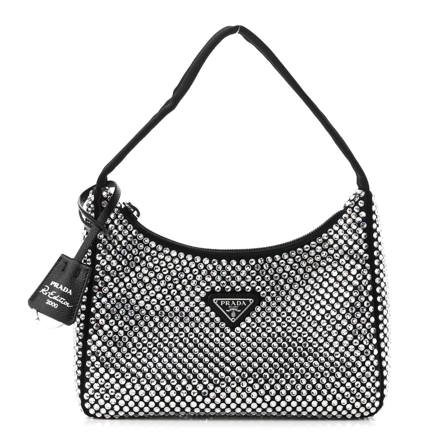 Prada Satin Crystal Mini Re-Edition 2000 Bag Cristal 1 of 10