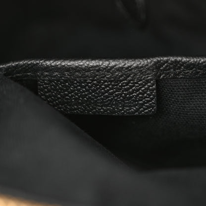 Burberry Soft Grain Calfskin House Check Small Helmsley Crossbody Black 6 of 10