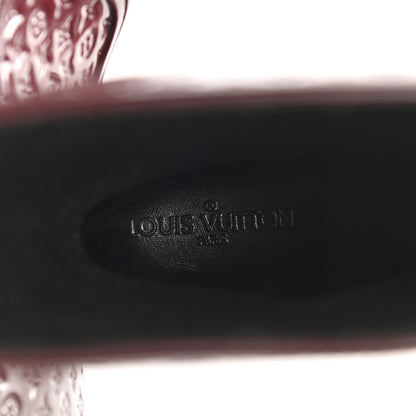 Louis Vuitton Rubber Embossed Monogram Splash Rain Boots 41 Burgundy 8 of 8