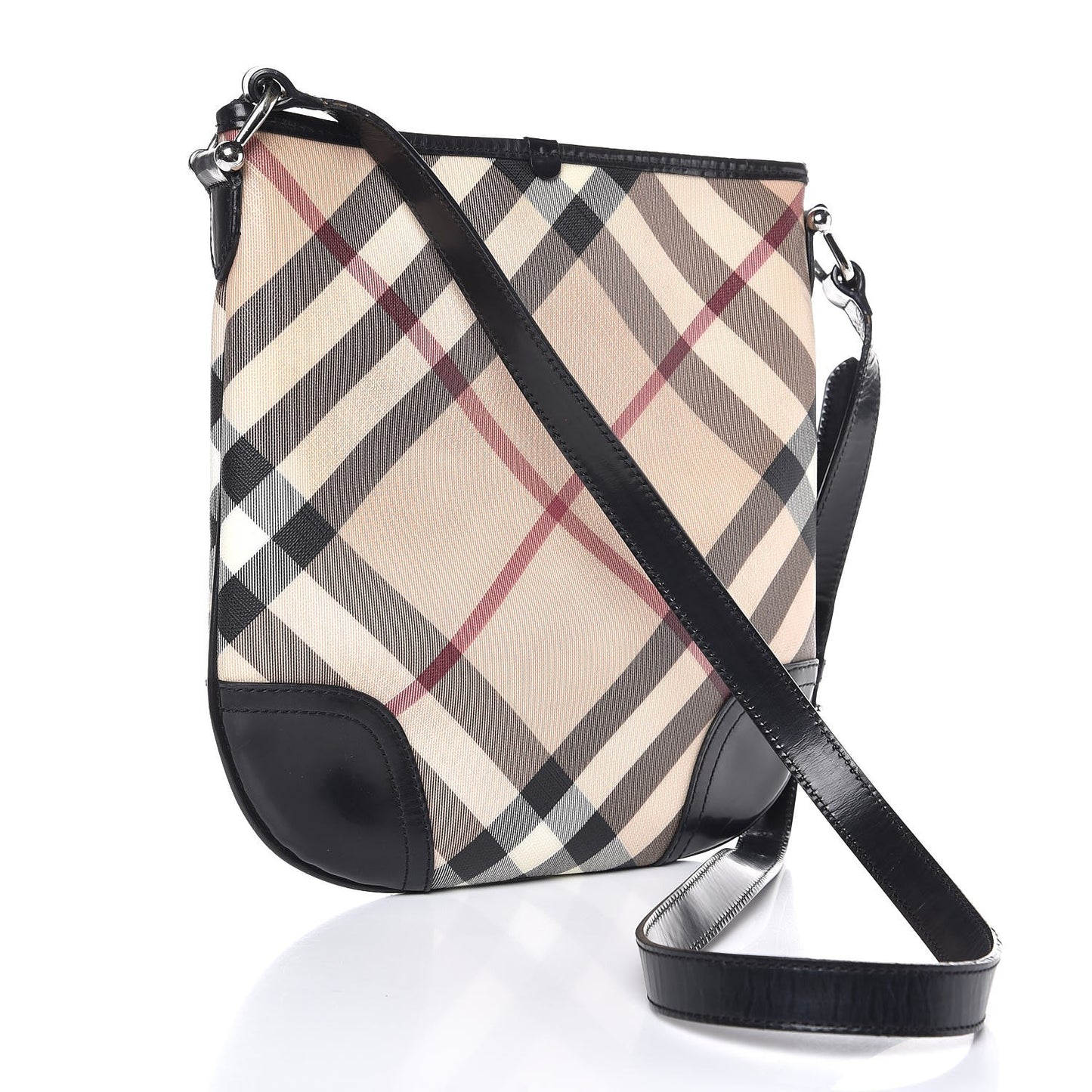 Supernova Check Small Dryden Crossbody Bag Black