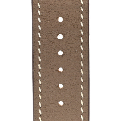 Hermes Swift Heure H Hour Watch Strap Etoupe 3 of 7