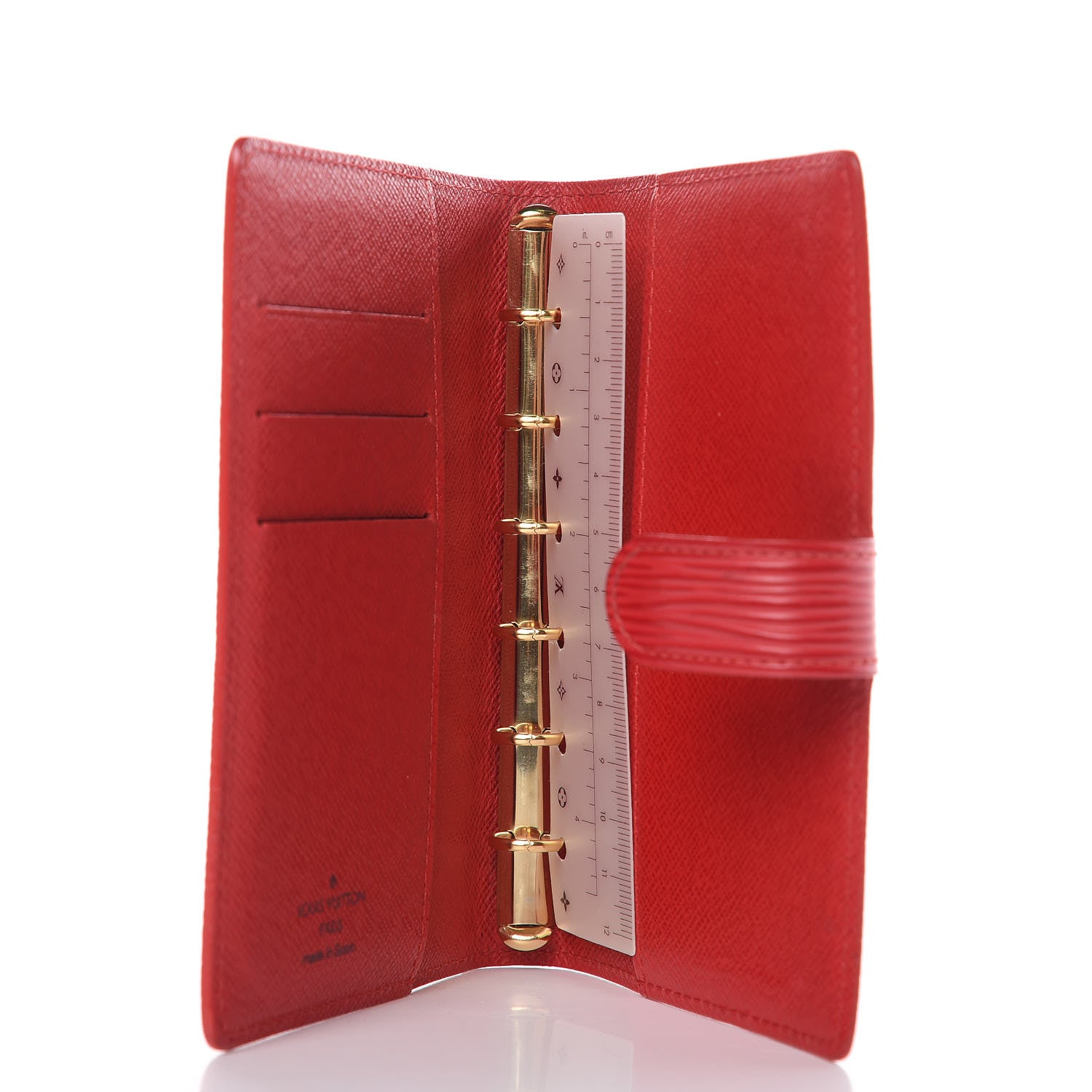 Louis Vuitton Epi Small Ring Agenda Cover Castillan Red 5 of 7
