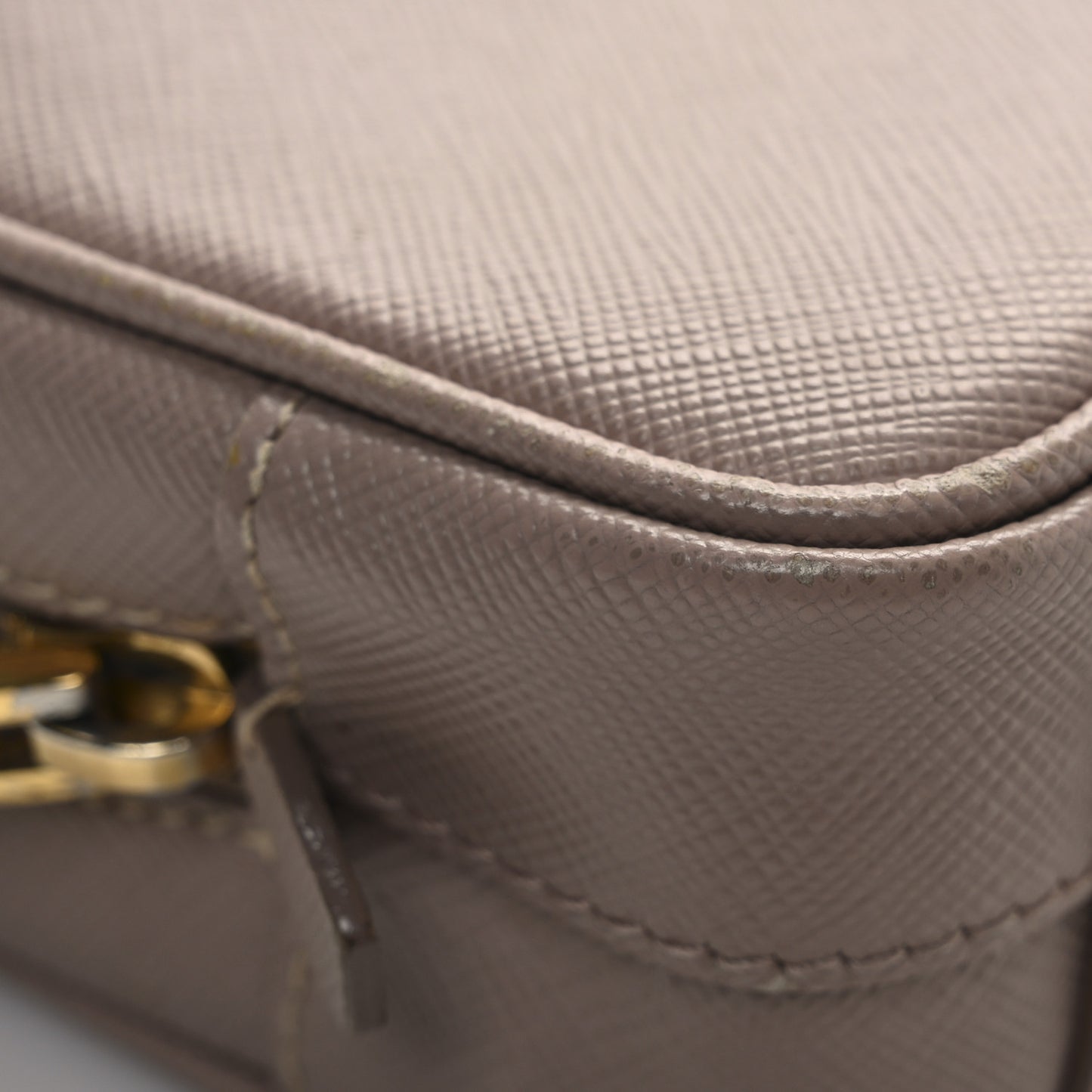 Saffiano Mini Camera Crossbody Bag Cammeo