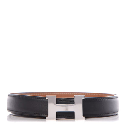Hermes Swift Epsom 24mm Mini Constance H Belt 90 Black Gold 1 of 8