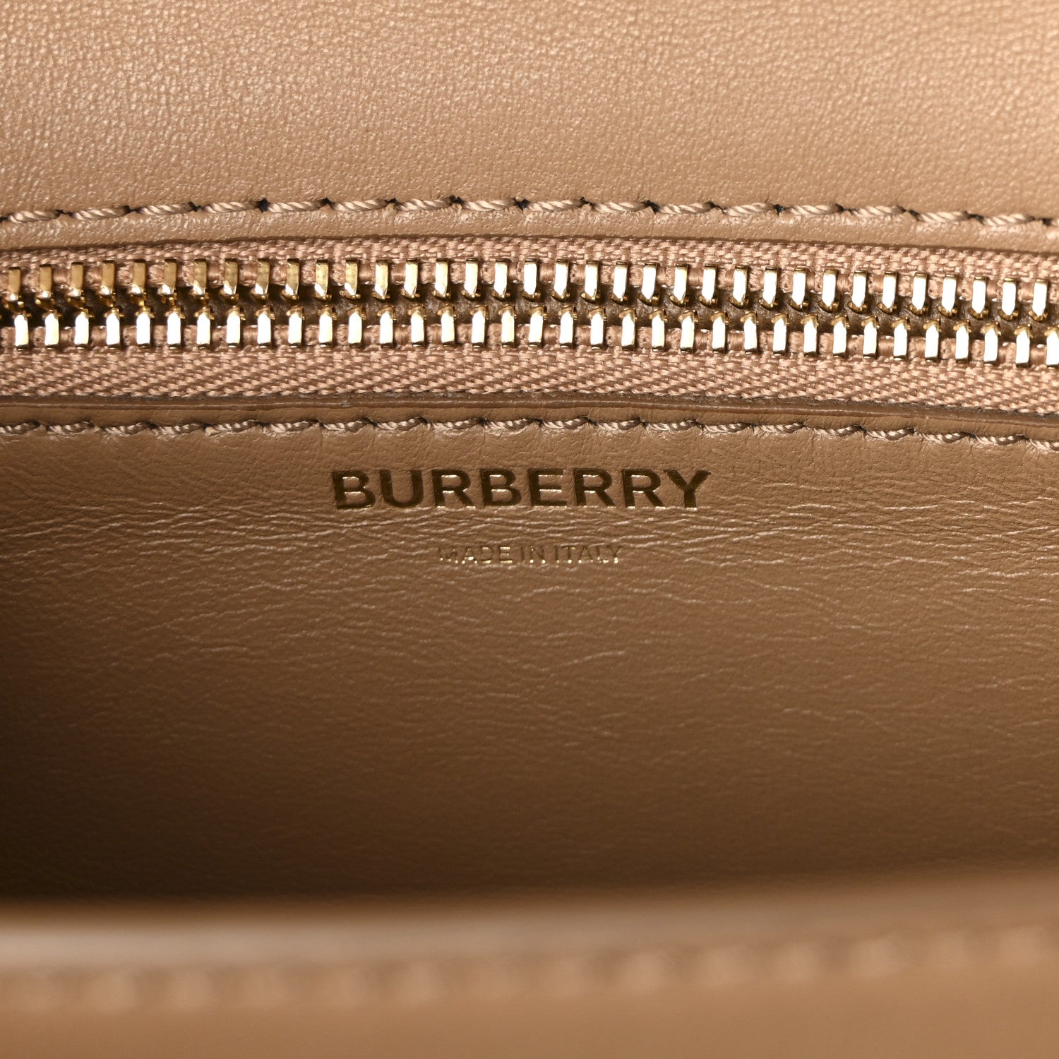 Burberry Calfskin Small TB Bag Light Camel 6 of 9