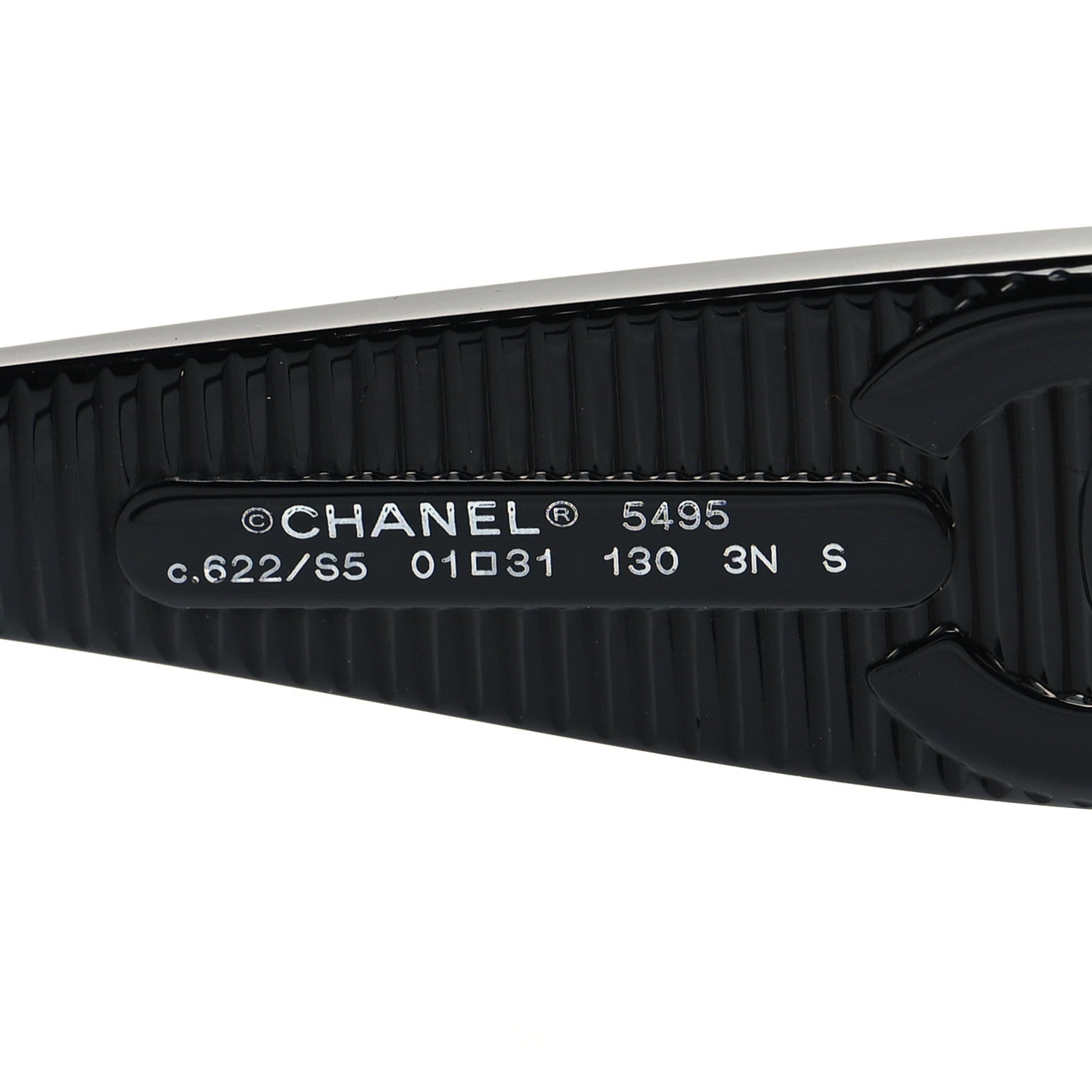 Chanel Acetate Shield Sunglasses 5495 Black 5 of 8
