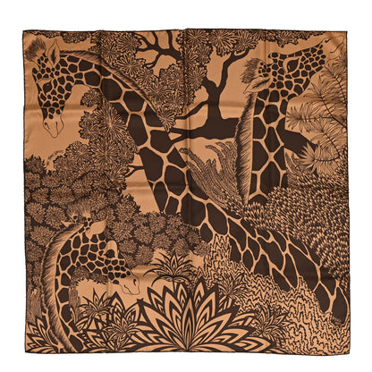 Hermes Silk The Three Graces Scarf 90 Tabac Brun 2 of 5