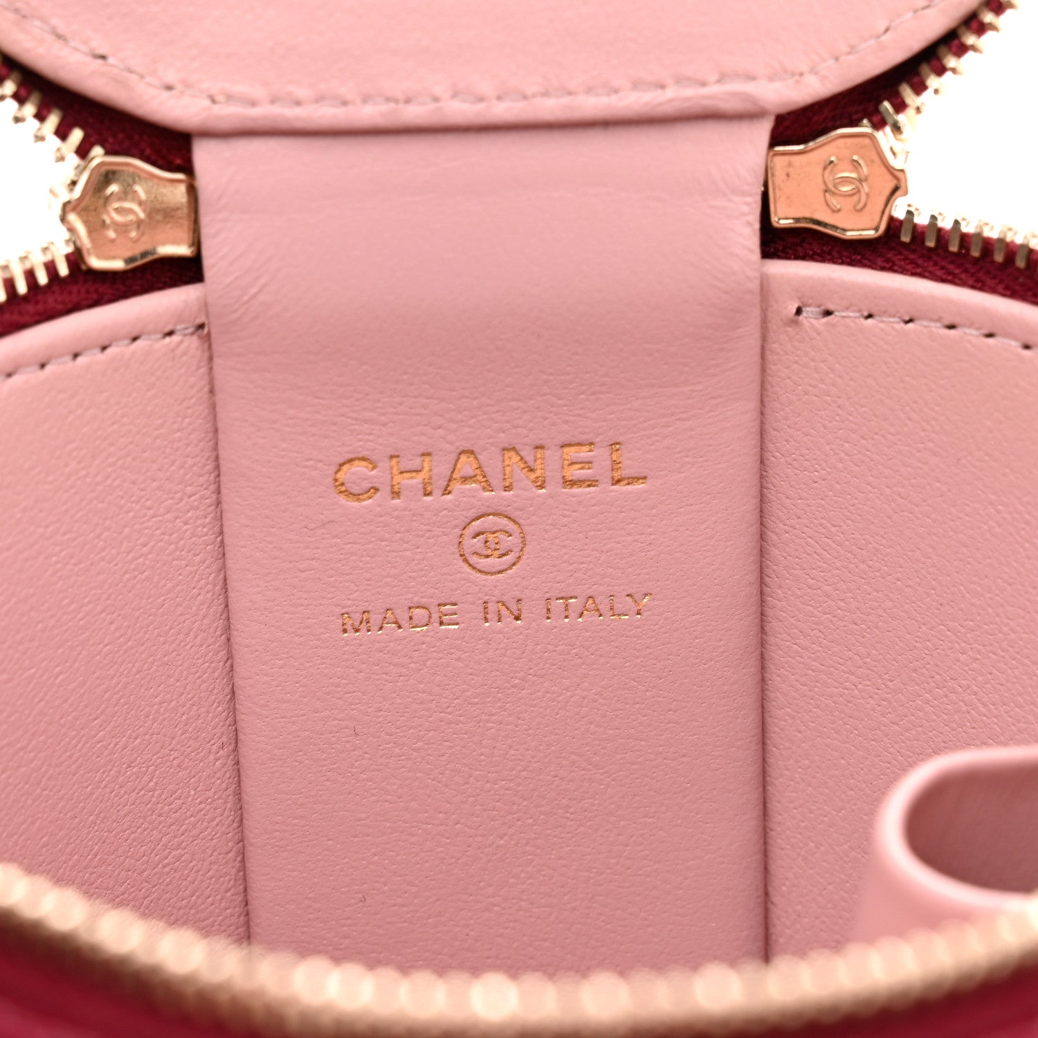 Chanel Patent Quilted Afternoon Tea Top Handle Vanity Case With Chain Dark Red 6 of 11