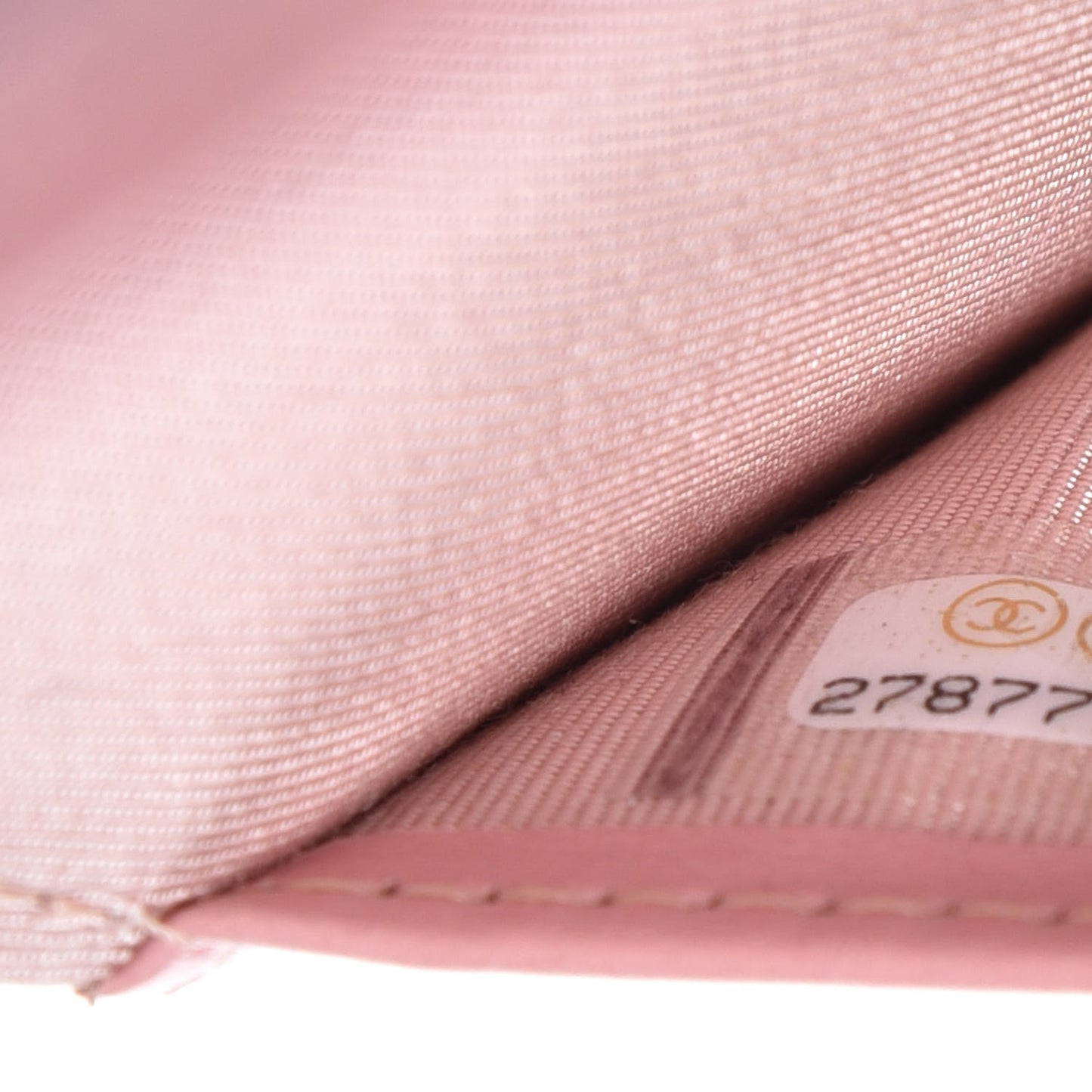 Iridescent Caviar Quilted Passport Holder Pink