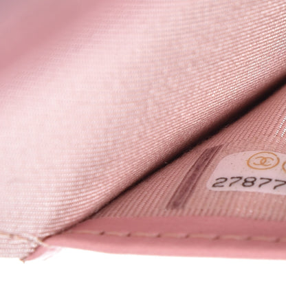 Chanel Iridescent Caviar Quilted Passport Holder Pink 7 of 8
