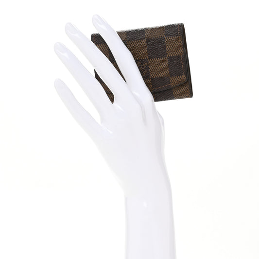 Damier Ebene Cufflinks Case
