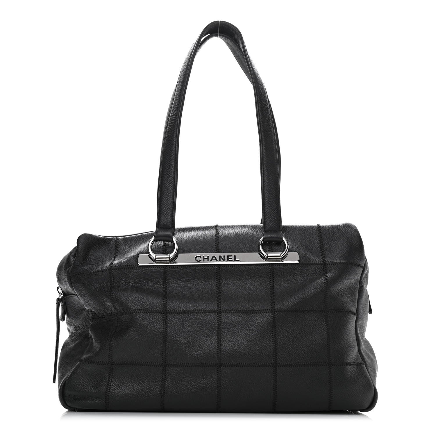 Chanel Caviar Square Stitched Large Tote Black 1 of 13