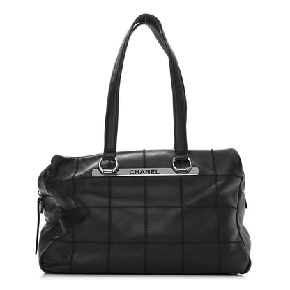 Chanel Caviar Square Stitched Large Tote Black 1 of 13