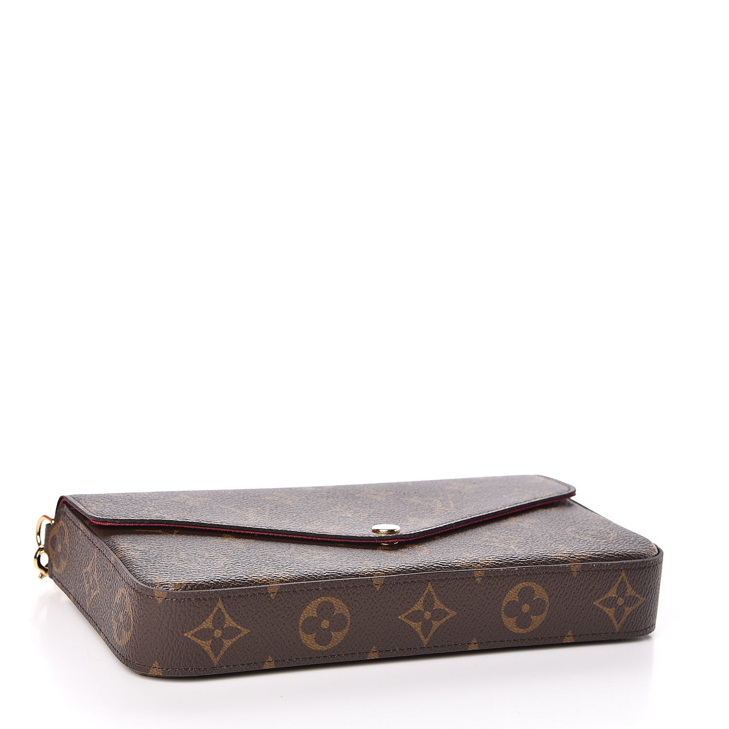 Louis Vuitton Monogram Pochette Felicie Chain Wallet Fuchsia 4 of 10