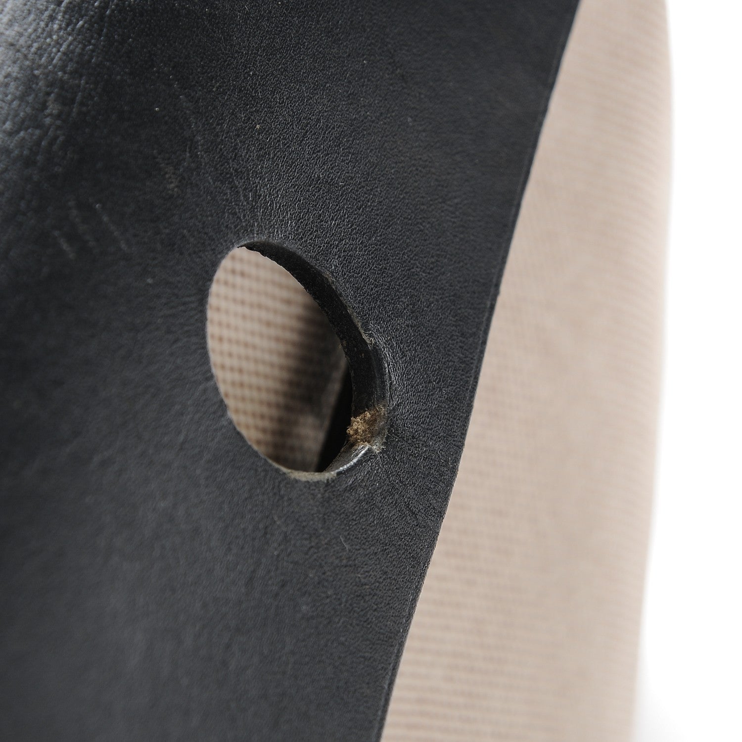 Hermes Toile Vache Calfskin Herbag 30 PM Natural Black 8 of 9