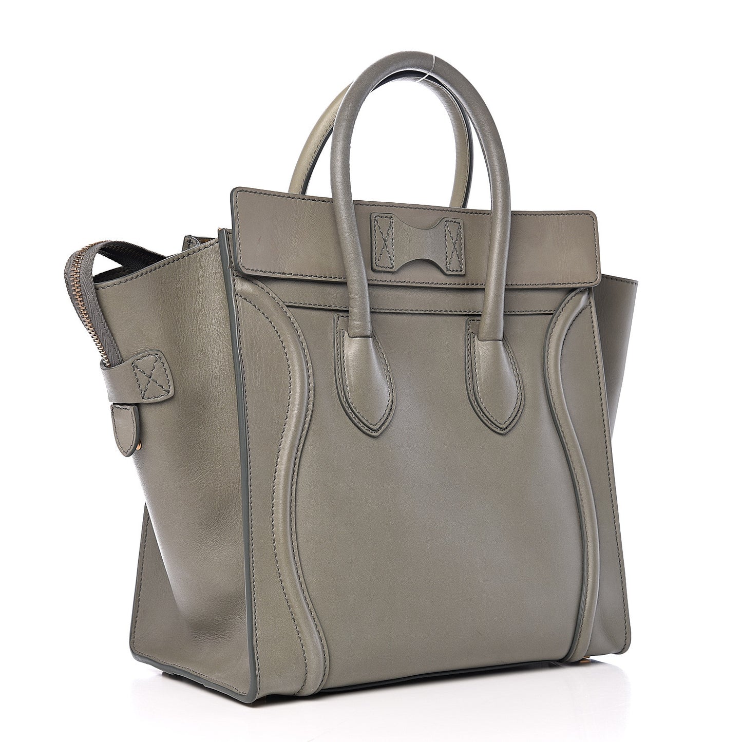 Smooth Calfskin Mini Luggage Grey
