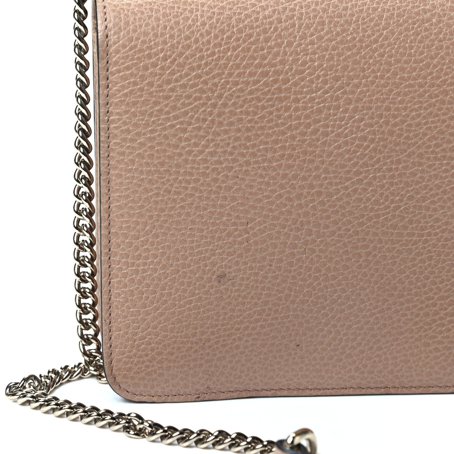 Dollar Calfskin Small Interlocking G Shoulder Bag Camelia