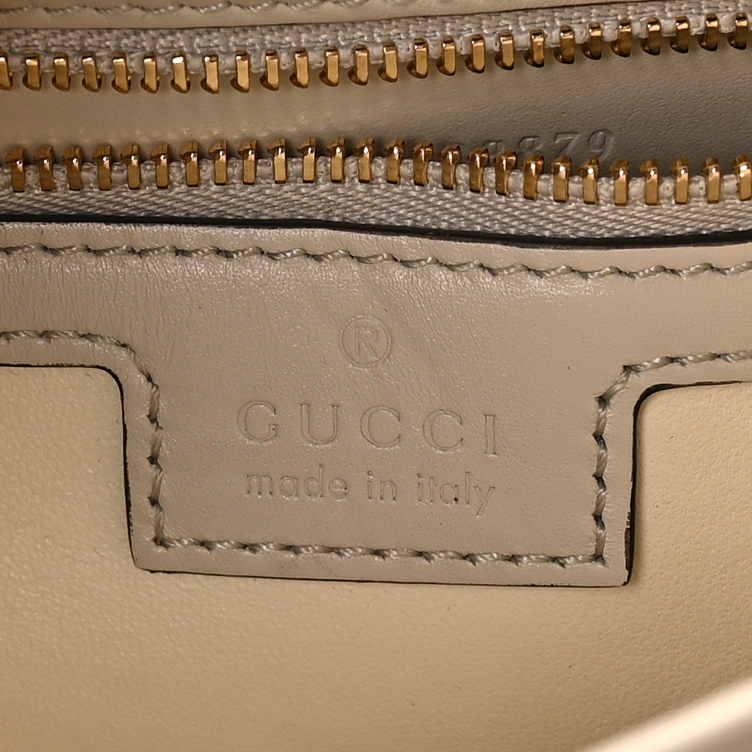 Gucci Ancora Calfskin Web Small Jackie Shoulder Bag Light Grey 6 of 10