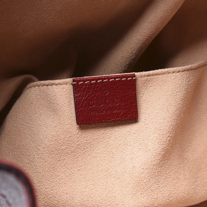 Gucci Piuma Lux Energy Medium Re(Belle) Convertible Bucket Bag Hibiscus Red 5 of 11
