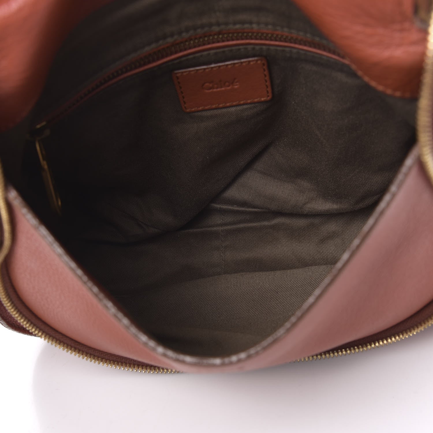 Chloe Calfskin Medium Marcie Round Zip Crossbody Bag Maple Leaf 5 of 17