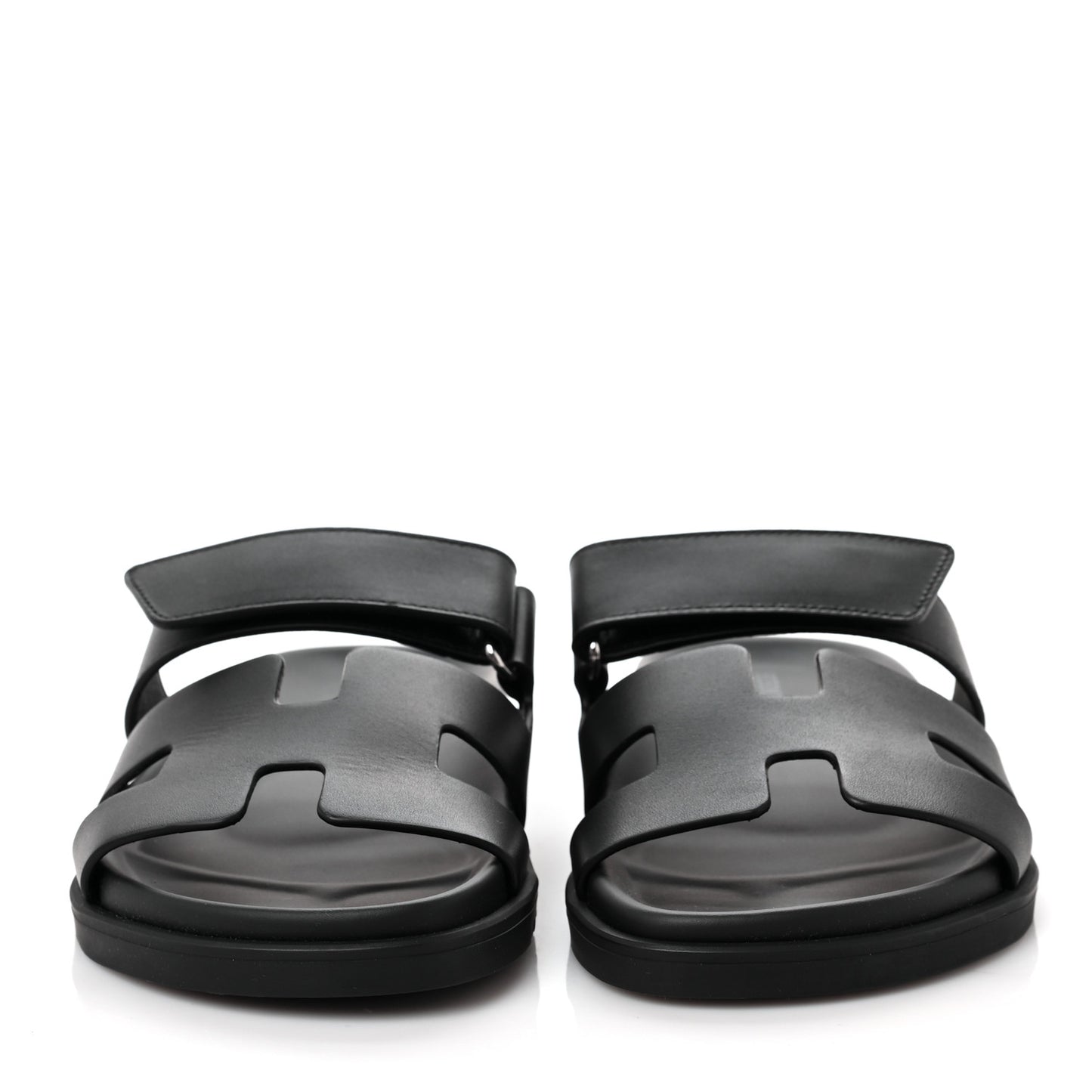 Calfskin Womens Chypre Sandals 36.5 Black