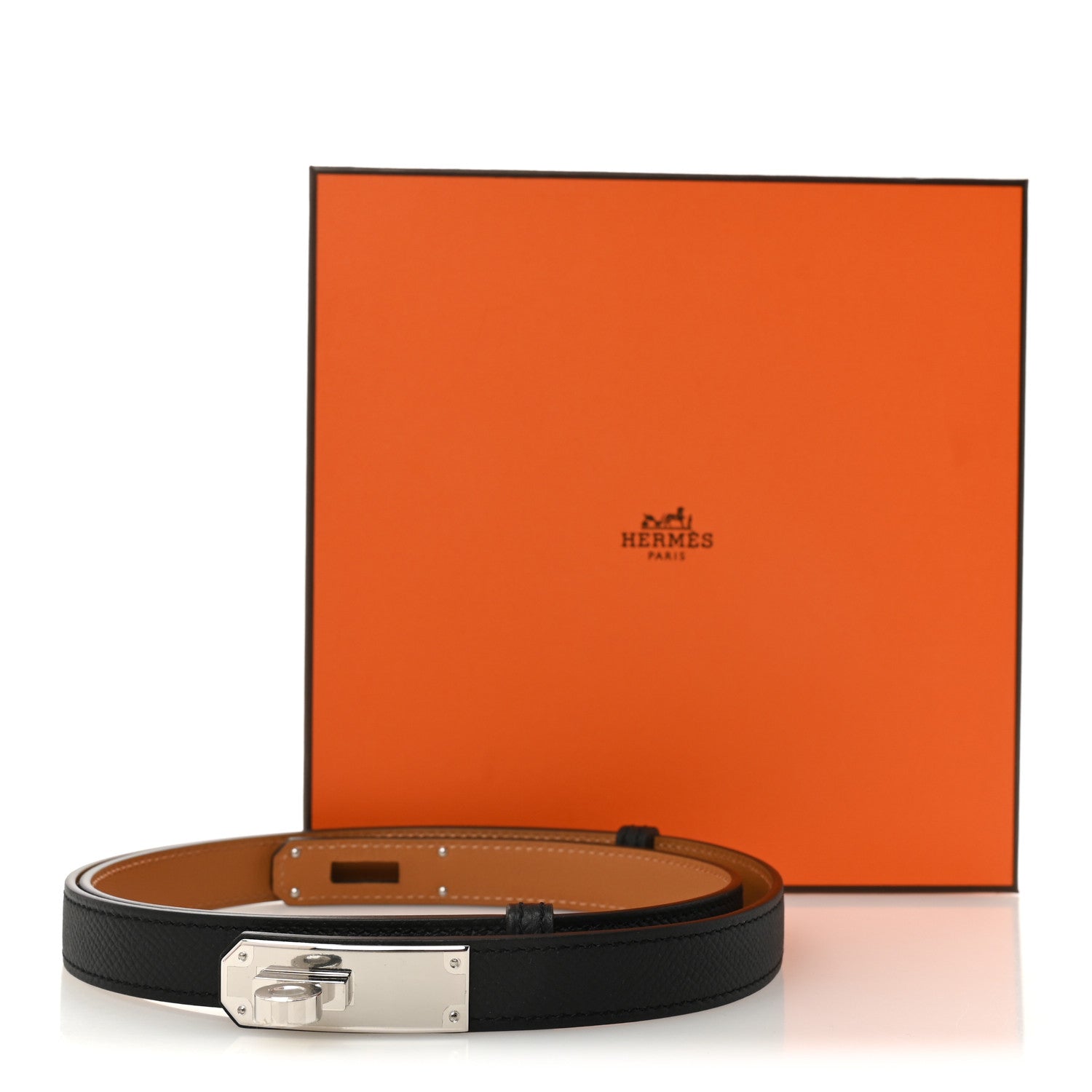 Hermes Epsom Kelly Belt Black 5 of 5