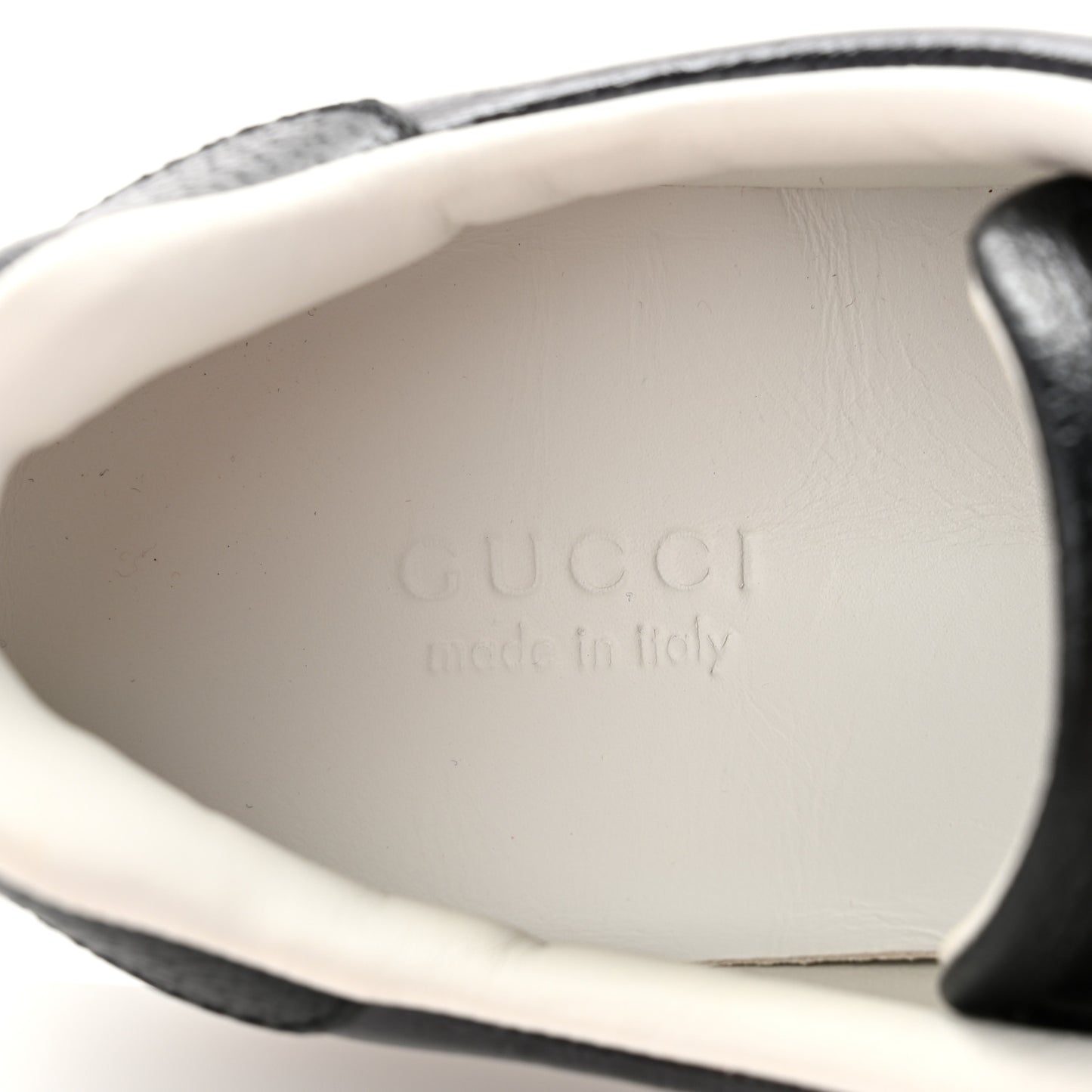 Crystal GG Monogram Web Womens New Ace Sneakers 36 Black