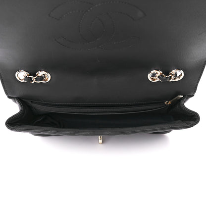 Chanel Calfskin Chevron Quilted Medium Statement Flap Black 5 of 11