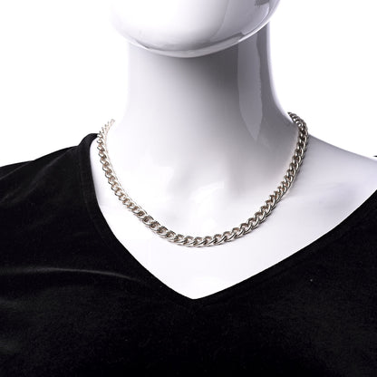 Tiffany Sterling Silver Textured Rope Link Chain Necklace 2 of 5