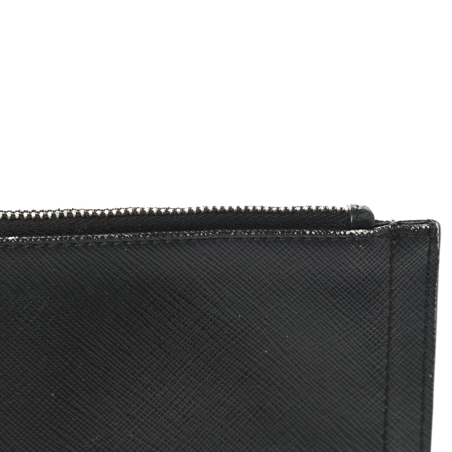 Textured Coated Canvas Pixel Madonna Print Medium Cosmetic Pouch Black
