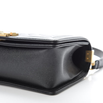 Chanel Caviar Quilted Medium Boy Flap Black 9 of 10