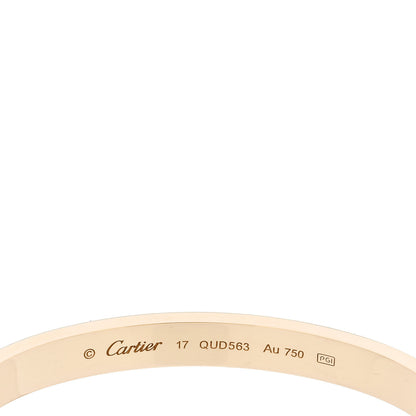 Cartier 18K Yellow Gold LOVE Bracelet 17 3 of 6