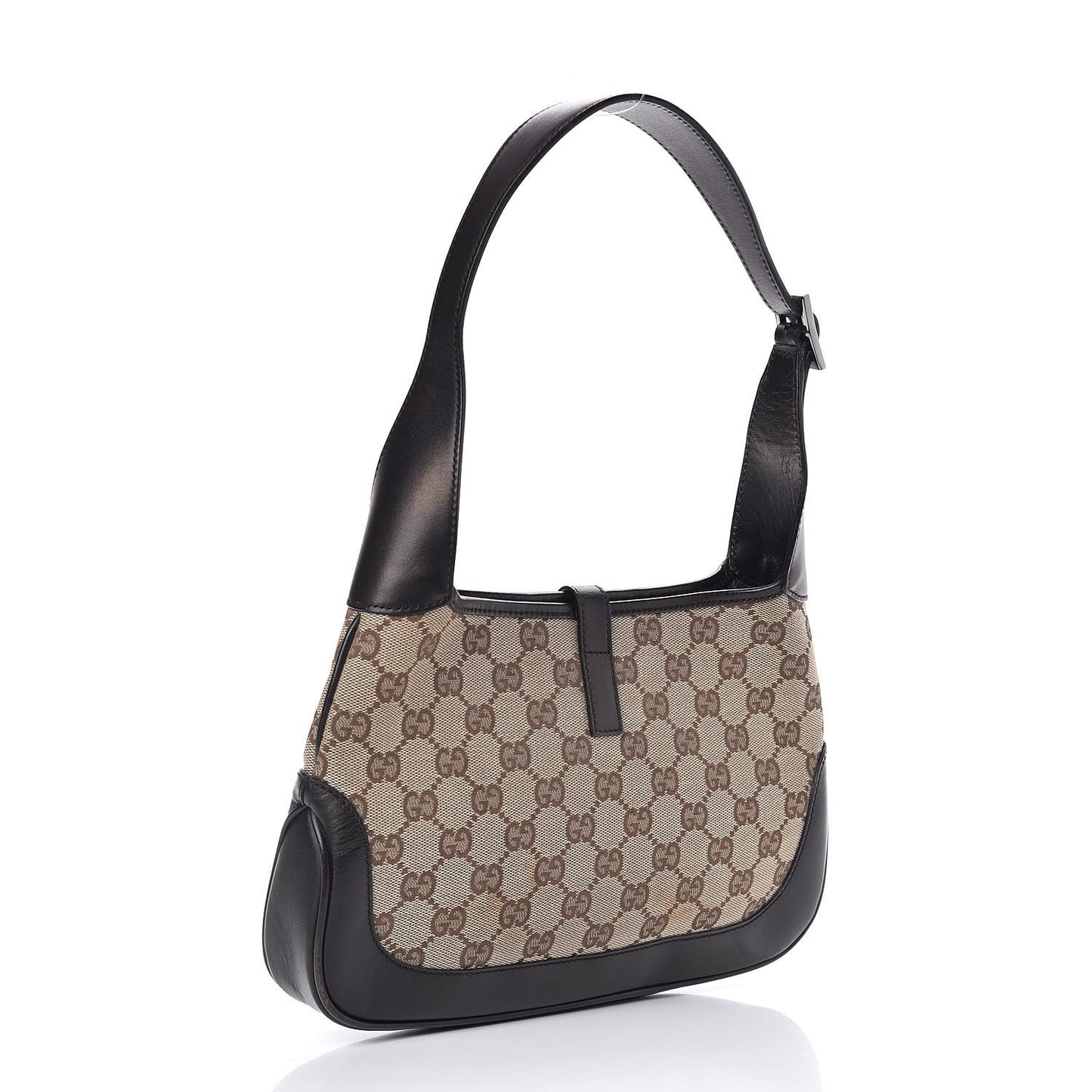 Monogram Web Small Jackie O Hobo Dark Brown