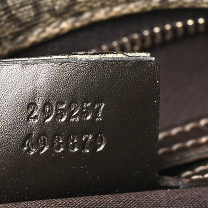 Gucci GG Supreme Monogram Selleria Calfskin Small Flat Side Zip Messenger Bag Beige Ebony Cocoa Dark Chocolate 7 of 11