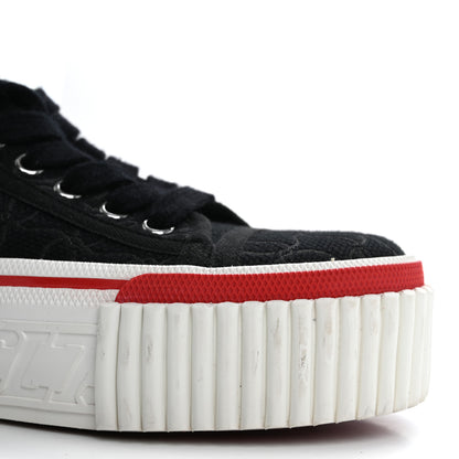 Christian Louboutin Canvas Pedro Womens Flat Sneakers 37 Black Red 11 of 13