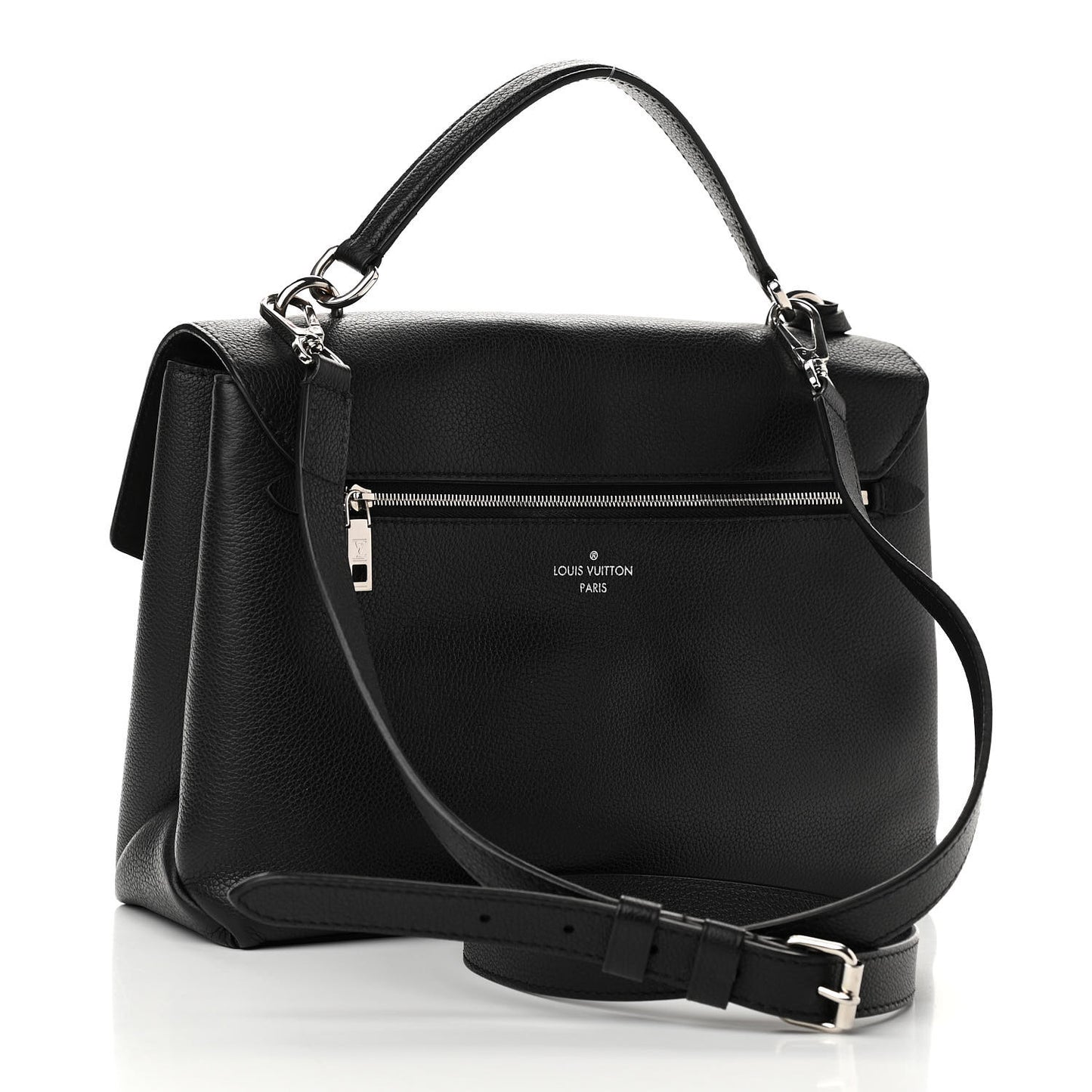 Soft Calfskin My Lockme Top Handle Black