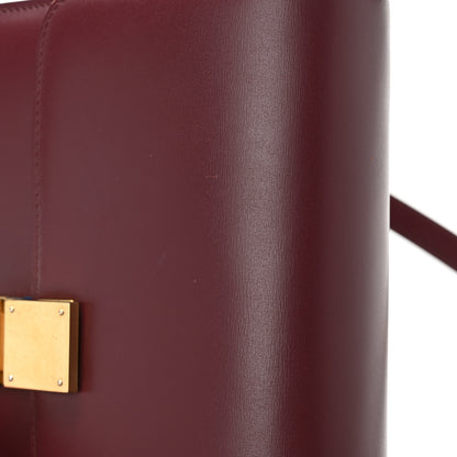 Celine Box Calfskin Medium Classic Box Flap Bag Burgundy 11 of 13
