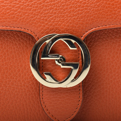Gucci Dollar Calfskin Small Interlocking G Shoulder Bag Sun Orange 10 of 10