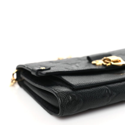 Louis Vuitton Empreinte Vavin Chain Wallet Black 7 of 9