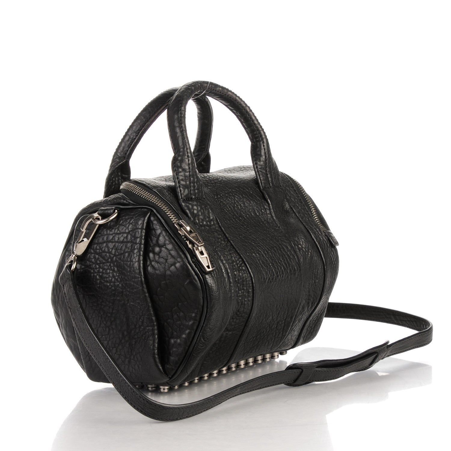 Alexander Wang Pebbled Lambskin Rockie Black Nickel Hardware 3 of 7